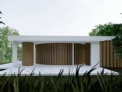 Paper House - Shigeru Ban 3D model