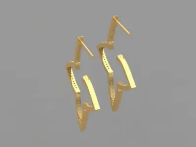 Star Earings 3D print model