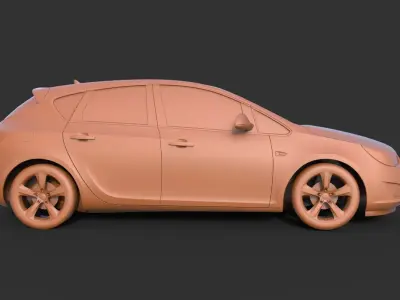 Opel Astra 3D print model