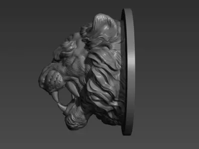 Tiger head in Japanese style 3D print model