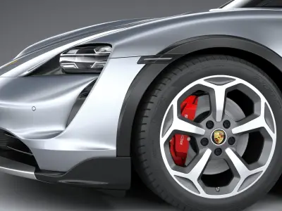 Porsche Taycan 4S Cross Turismo 2021 3D model