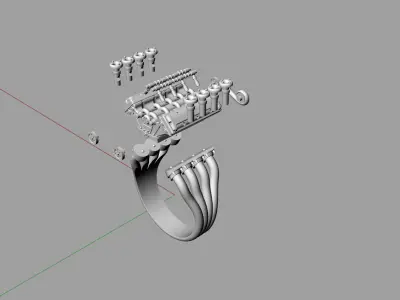 Ring engine 24 3D print model purchase