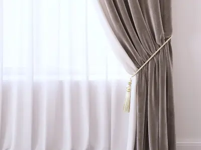 Set 93 Curtains 3D model