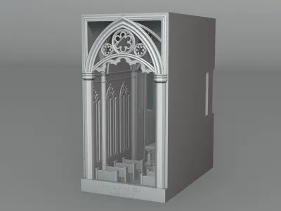Cathedral Book Nook 3D print model