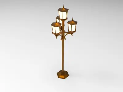 lantern Q street lamp 3D model