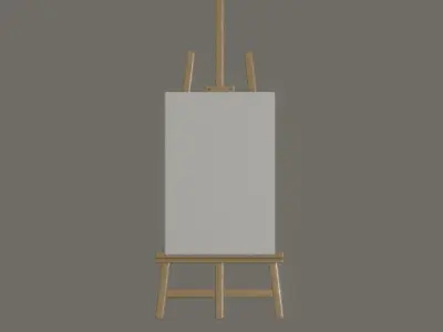 Easel 3D model