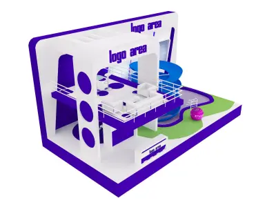  Booth Exhibition Stand a20  3D model