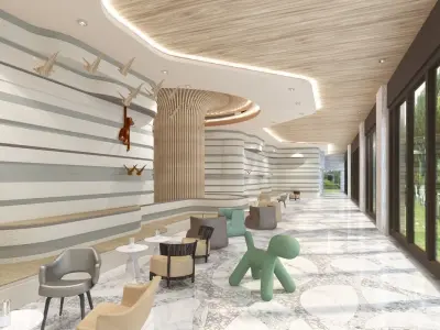 3D Luxury Hotel Interior Scenes-Lohas space model 3D model