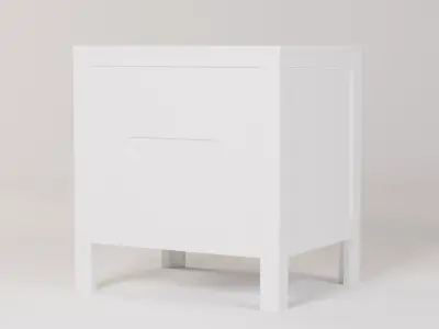XF Bedside Table 47x37x50 Low-poly 3D model