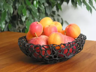 Fruit Bowl - Voronoi-Style No 4 3D print model