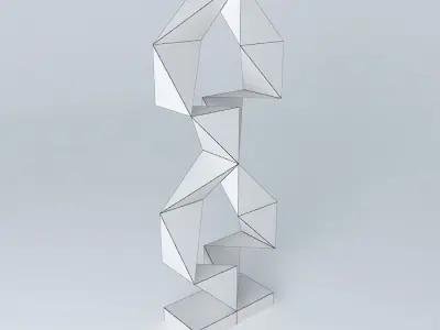Abstract Geometric sculpture Free 3D model