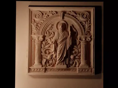 Wall 02 CNC 3d Print High Relief Sand Casting 3D print model