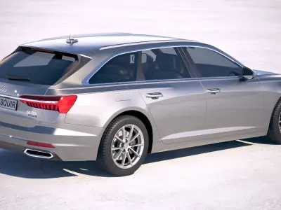 Audi A6 Avant 2019 3D model