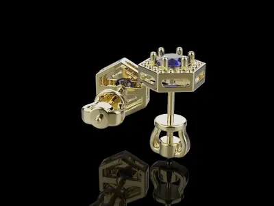 Earrings 007 3D print model