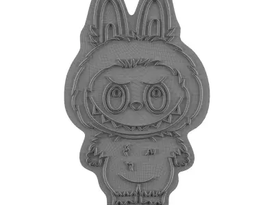 Labubu Neon Sign 3D model