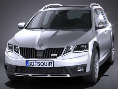 Skoda Octavia Scout 2017 3D model