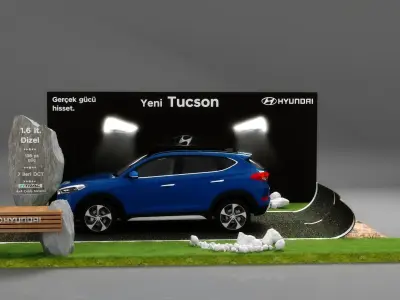 Car Display Stand  3D model