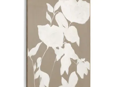 Plaster Two Photo Frame 487 Low-poly 3D model