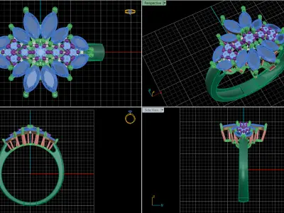 jewelry ring 297 3D print model
