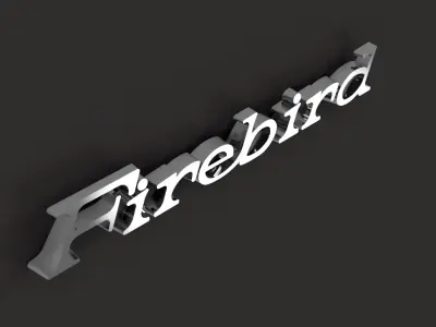 Pontiac Firebird Front Fender Badge 3D Printable STL 3D print model