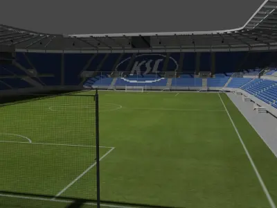 New Wildparkstadion Karlsruhe Germany Low-poly 3D model