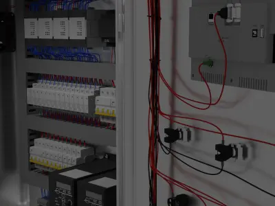 Process Control Cabinet 3D Model Kit   3D model