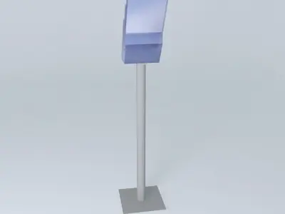 Nestro A4 brochure stand Free 3D model