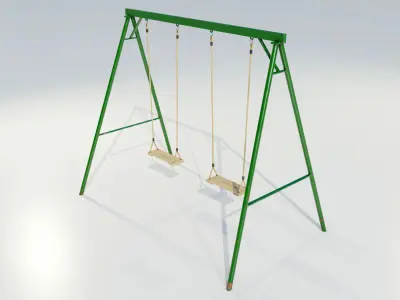 Metal swing 3D model