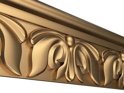 Ornament Element Molding 08 Low-poly 3D model