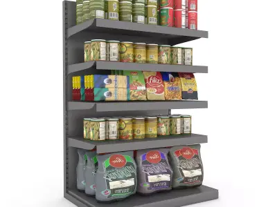 3D canned food 08 Low-poly 3D model