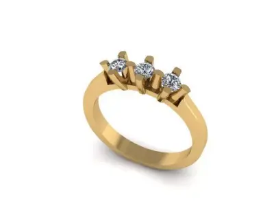 new wedding ring for daimonds 3D print model