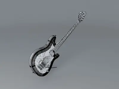 EVH Wolfgang guitar Free 3D model