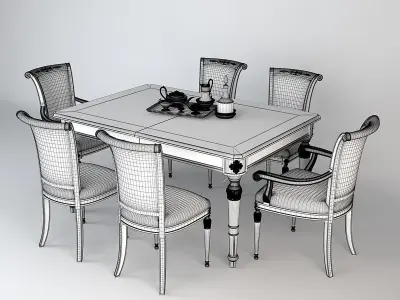 Ceppi Dining Furniture 3D model