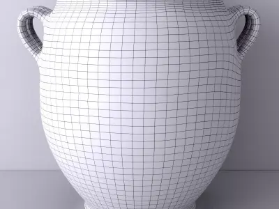 Terracotta Vase or Pot 4 3D model