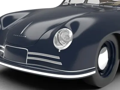 Porsche 356 2 Coupe 1948 3D model
