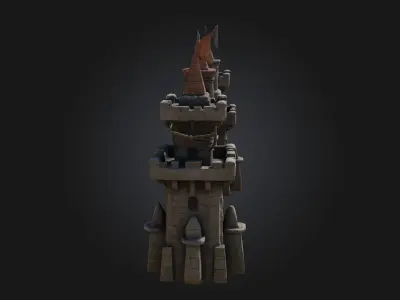 Castle Fortress  Impenetrable Stronghold of Medieval Might 3D model