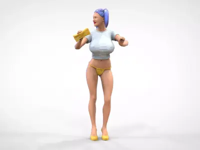 N2 Pretty Woman Car wash worker 3D print model