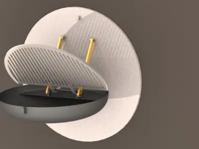 Wall mounted grill Free 3D model