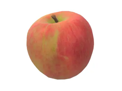 Red Apple 3D Model AR VR PBR Low-poly 3D model