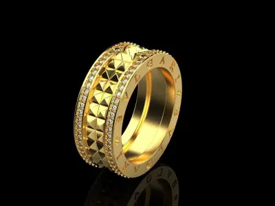 Bvlgari wedding ring model 333 3D print model