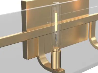 Cahill Collection Four-Light Luxe Bath Vanity Light 3D model