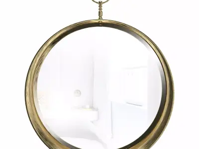 Sherill Metal Accent Mirror 3D model