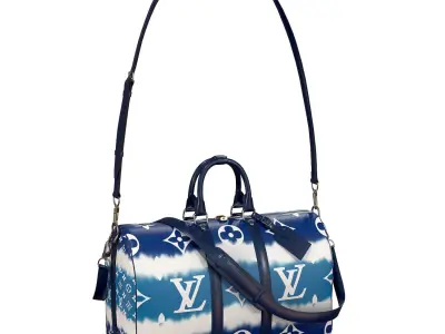 Louis Vuitton Bag Keepall Bandouliere 45 Escale Blue Low-poly 3D model
