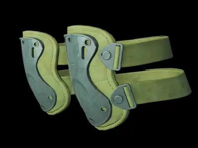 Knee Protector Low-poly 3D model