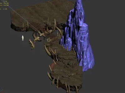 Stone Mengmengling - Handan Bridge 02 3D model