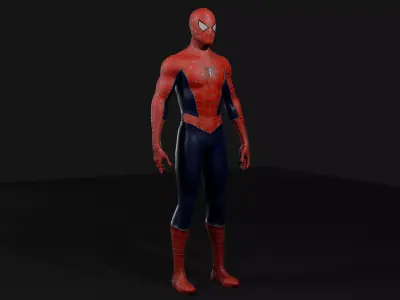 SpiderMan 3D Character Low-poly 3D model