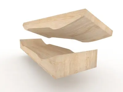 Skateboard mold mellow concave- Ready to be milled 3D model