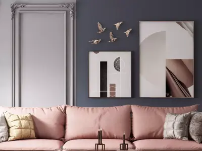 Parisian interior scene 3D model