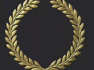 Roman Laurel Wreath  Decorative  Sculpture 3D print model