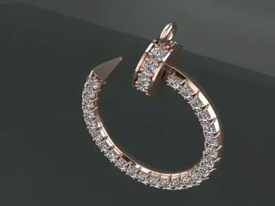 Pendant diamonds 3D print model